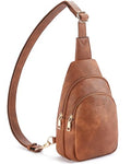 Crossbody Bags for Women Leather Sling Bag for Woman Travel Brown (3-brown)