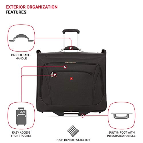 7895 Premium Rolling Garment Bag (24 inch Rolling / Heather Grey)
