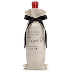 1 PCS Black Bow Ribbon Ideas Engagement Gift Wine Bag (Wedding Wine Bag Style 13)