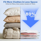 Travel Vacuum Bags with Rechargeable Cordless Electric Pump (15PCS)