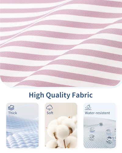 Packing Cubes for Travel (Dusty Pink Stripe / 7 Set)