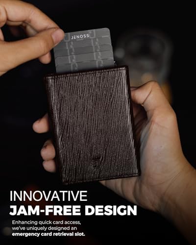 Jenoss Smart Wallet For Men (Taurus EPI Brown)