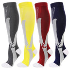 Compression Socks 4 Paris for Women & Men 20 (S/M / 01 Grey | Blue | Red | Yellow)