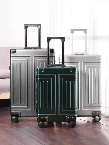 All Aluminum Magnesium Carry On Luggage (green / 20 inch + 26 inch)