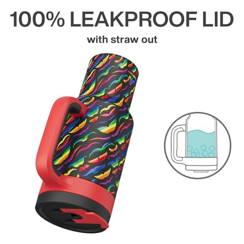 40 oz Tumbler with Handle (Rainbow Whiskers / 40 Ounces)