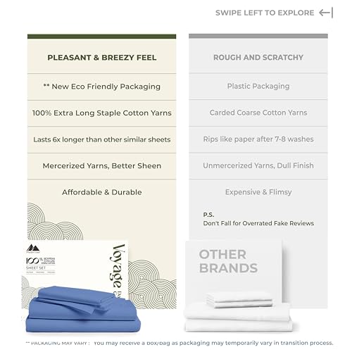 100% Egyptian Cotton Full Size Sheets Set (Full / 13 - Deep Blue)