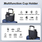Luggage Travel Cup Holder for Suitcase (gray)