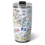 22oz Insulated Travel Mug with Handle & Lid (Virginia / 22 Ounces)
