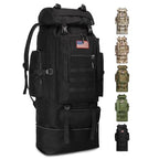 100L Hiking Backpack for Men (100l Black - Expandable / Hiking Backpack 3077)