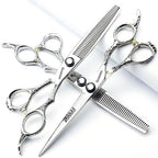 6/7/8 inch Personalized Rose Print Hair Clipper Set (7 inch-3pc-B) (7 Inches-3 Pieces-b)