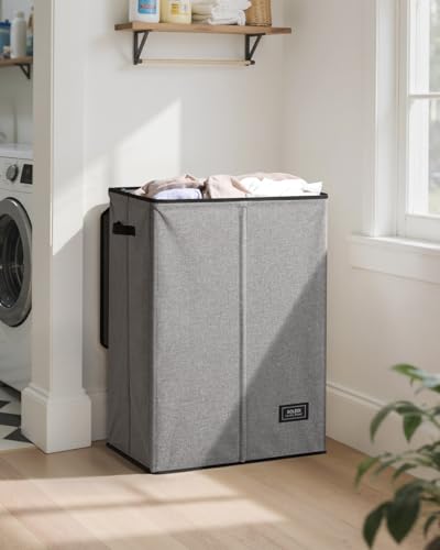 130L Laundry Hamper with Lid (Grey / 130L)