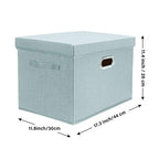 Large Storage Bins with Lids (3-Pack Large / Auqa Spring)
