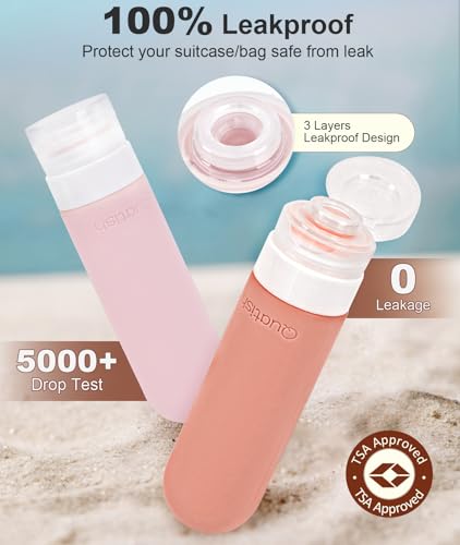Travel Bottles for Toiletries (Red Rock)