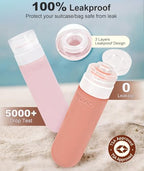 Travel Bottles for Toiletries (Red Rock)