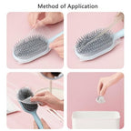 100 Pack Hair Brush Cleaner Disposable Hair Brushes Cleaning Tool Comb Cleaner Net Cover Screen Guards Hairbrush Hair Remover for Detangling Hair Brush Detangler Natural Bamboo Bristles