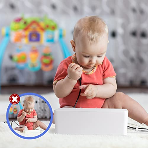 3 Pack Cable Organizer Box (White)
