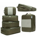 6 Pack Large Compression Packing Cubes for Travel (Olive 2 / 6 Pack)