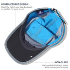Baseball Cap Nylon Running Cap Outdoor Sports Hat for Men Women Adjustable Quick Drying Reflective Foldable UPF50+ Breath Mesh Water Repellency Race Performance Lightweight Sky Blue (6 7/8-7 1/2 / Sky Blue)