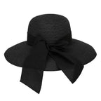Women's Beach Straw Hat (Medium / Black)