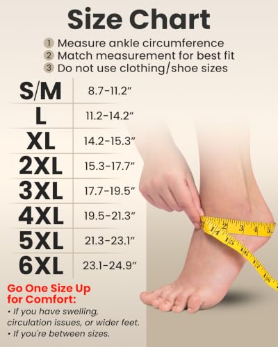 Ankle Compression Sleeve (White / 2XL)