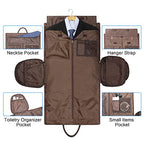 Garment Bags for Travel (A-Dark Brown)
