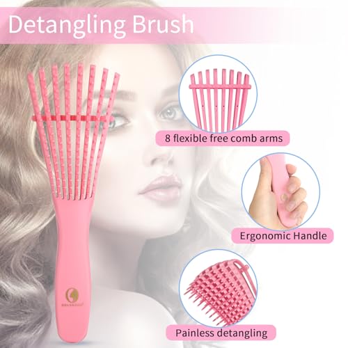 BRUSHZOO Hair Brush Set (Pink)