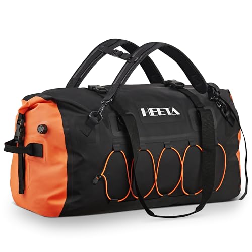 Waterproof Duffel Bag Motorcycle Dry Bag Backpack (Black / 60L)