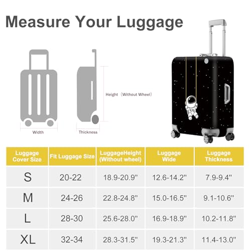Astronaut Luggage Cover (#138 / L(fits 28-30Inch suitcase))