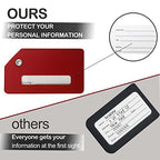 Luggage Tags for Suitcases (Red)