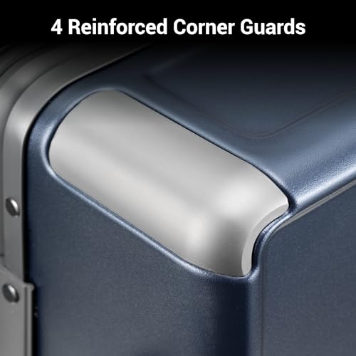 Carry On Luggage Airline Approved Zipperless Hardside Suitcase Blue (Blue / Carry-On 20 Inch (Without Organizers))