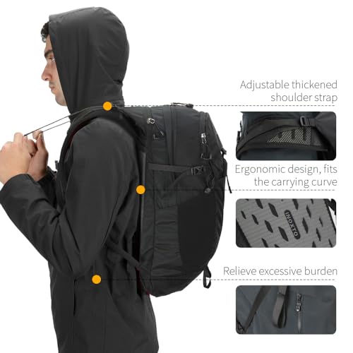 Hiking Hydration Backpack with 2L (Black-3L Water Bladder)
