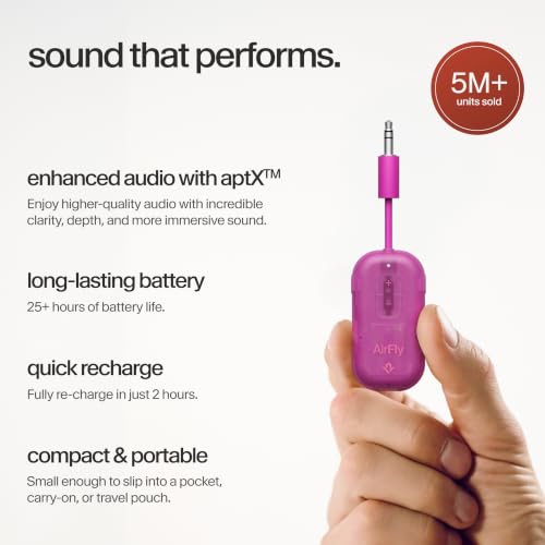 AirFly Pro 2 Bluetooth Adapter (Fuchsia Ice / AirFly Pro 2)