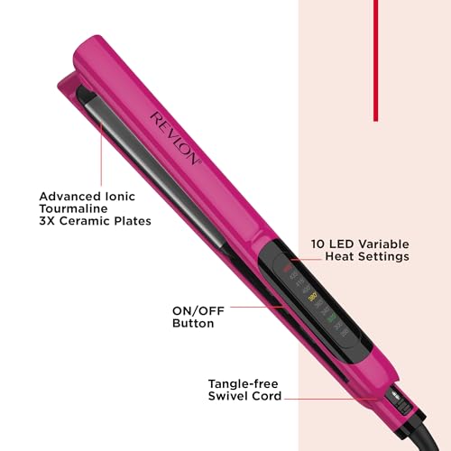 Smooth Brilliance Ceramic Hair Flat Iron (1 inch)