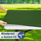 2 Pack Rectangle Spandex Fitted Table Cloth (Olive Green / 72" x 30" (Rectangular))