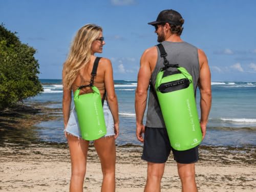 Waterproof Dry Bag with Double Zip (5L / Without Window / Green)