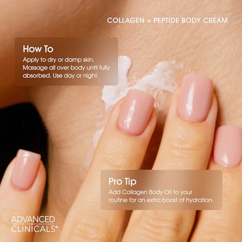 Collagen Peptides Body Lotion & Face Moisturizer (5 - Collagen Peptides Firming Cream / 16 Ounce (Pack of 2))
