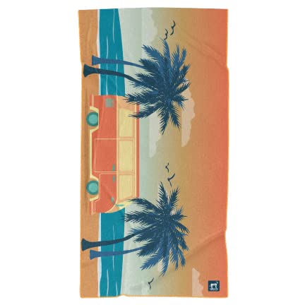 Athletic Running Towel (Retro Sunset W/ Snaps)
