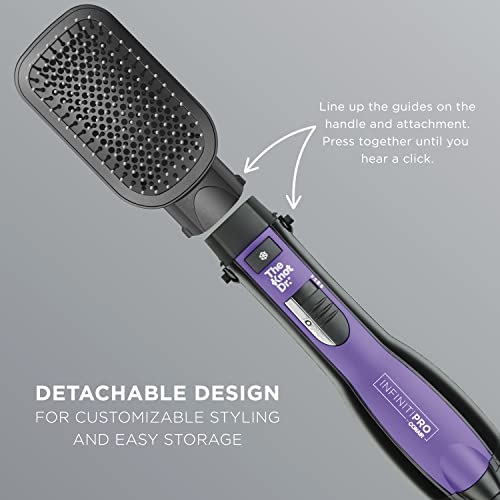 INFINITIPRO BY CONAIR The Cushioned Paddle Brush for Smooth and Shiny Hair (Cushioned Paddle Brush / 1 Count (Pack of 1))