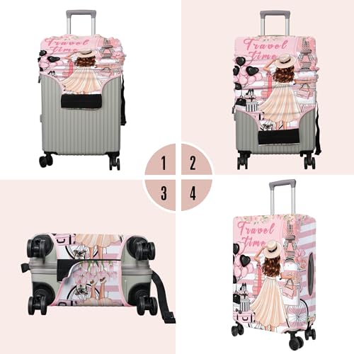 Travel Luggage Cover Suitcase Protector Fits 18 (D-2 / XL(29-32in))