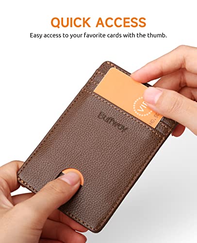 Mens Slim Wallet (Chicago Coffee)