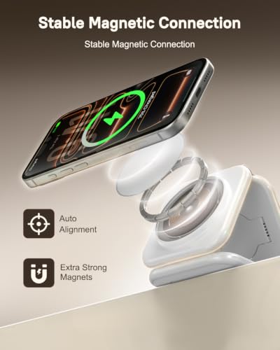 15W Magnetic Travel Charging Station (Navy Blue)