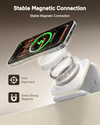 15W Magnetic Travel Charging Station (Navy Blue)