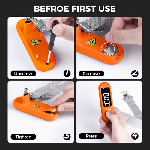 Digital Luggage Scale for Travel (Orange)