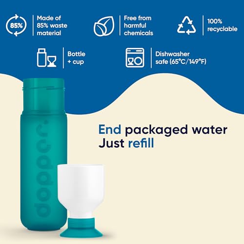 Dopper Reusable Water Bottle (Tidal Teal)