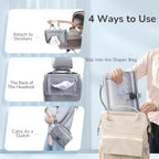 Portable Diaper Changing Pad (Austere Grey)