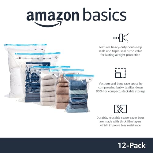 Vacuum Storage Bags with Hand Pump for Travel