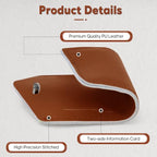 3 Pack Luggage Tags for Suitcases Airplane Travel Essentials (Yellowish Brown)