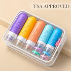 19pack TSA Approved Travel Bottles for Toiletries (Multicolor)