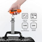 Digital Luggage Scale for Travel (Orange)