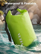 Waterproof Dry Bag Backpack with Emergency Whistle (10L / Lemon Green)